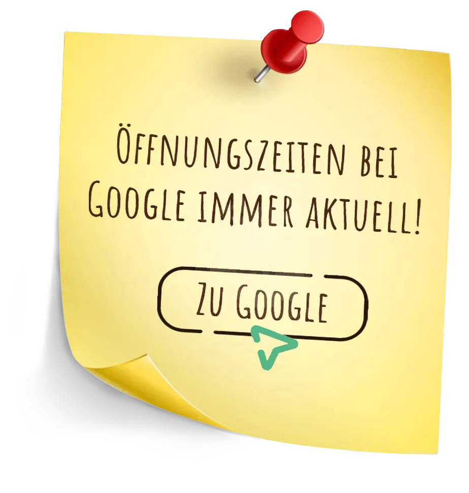 Notizzettel: Öffnungszeiten bei Google immer aktuell – zu Google